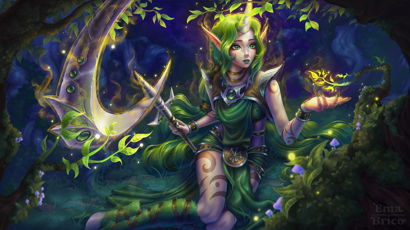 Dryad Soraka LoL Fan Art