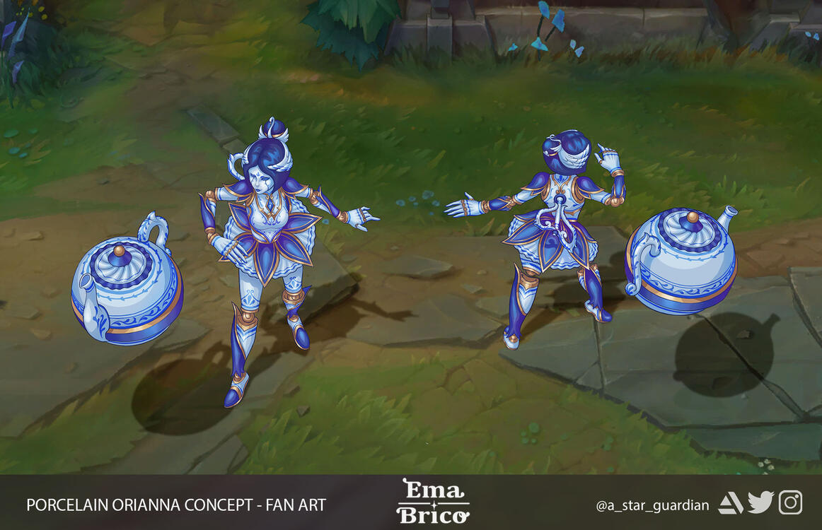 Porcelain Orianna LoL Fan Art