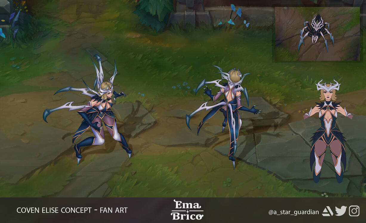 Coven Elise LoL Fan Art