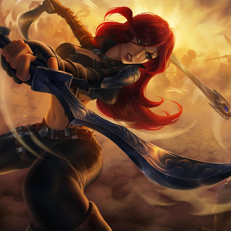 Katarina and Garen LoL Fan Art