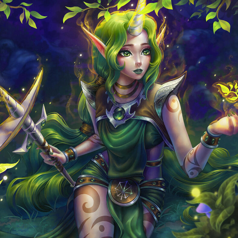 Dryad Soraka LoL Fan Art
