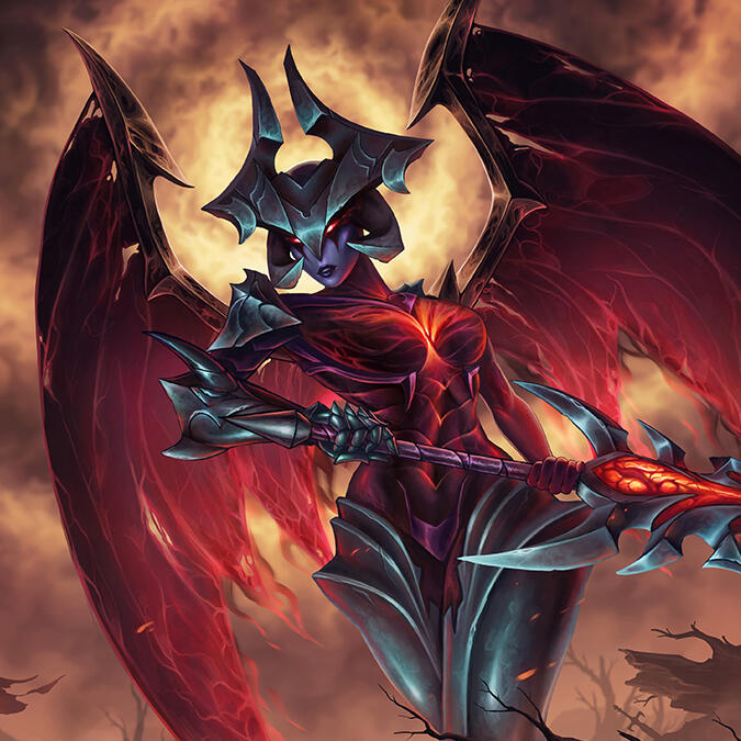 Genderbent Aatrox LoL Fan Art