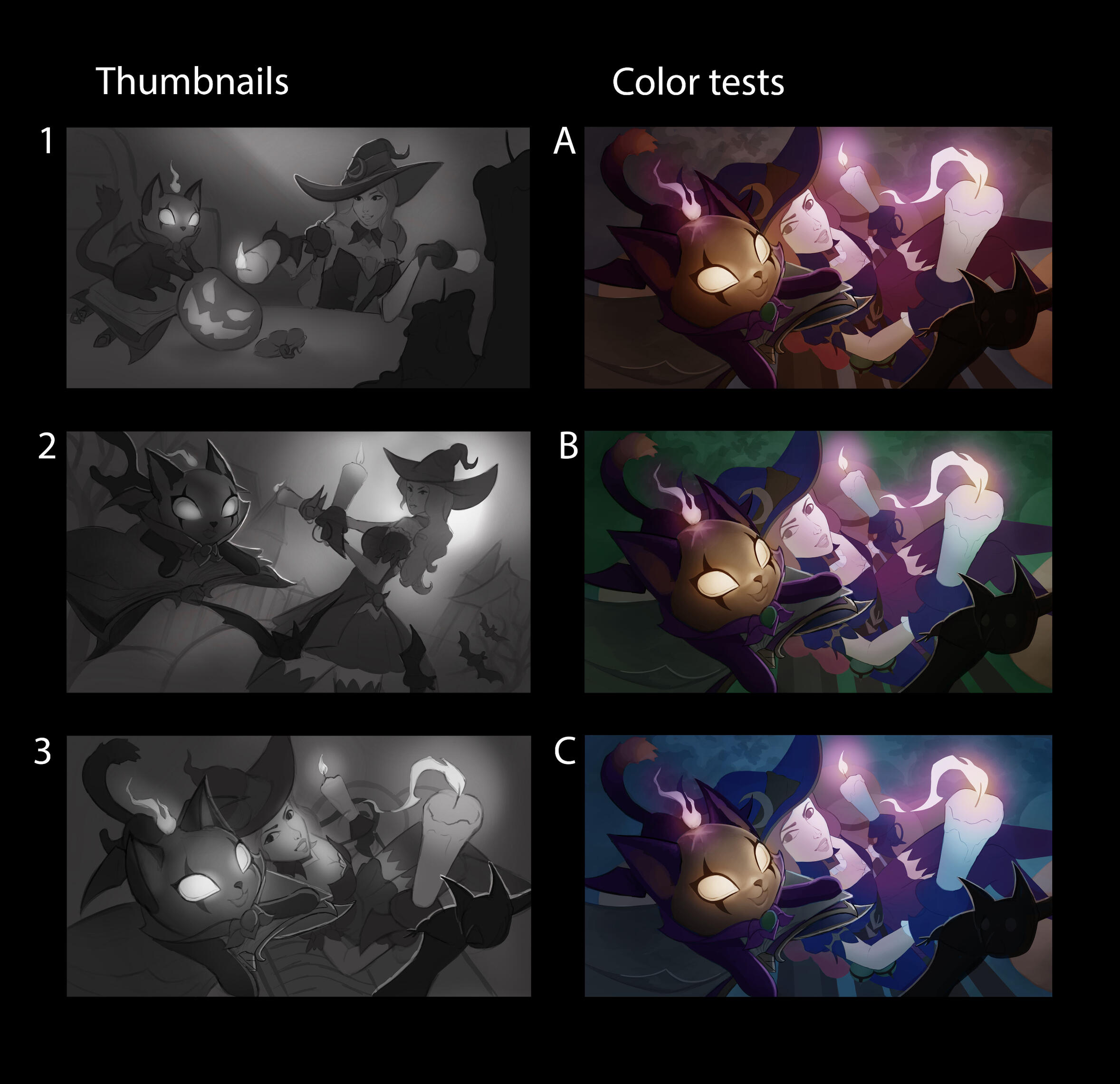 Thumbnails and color tests