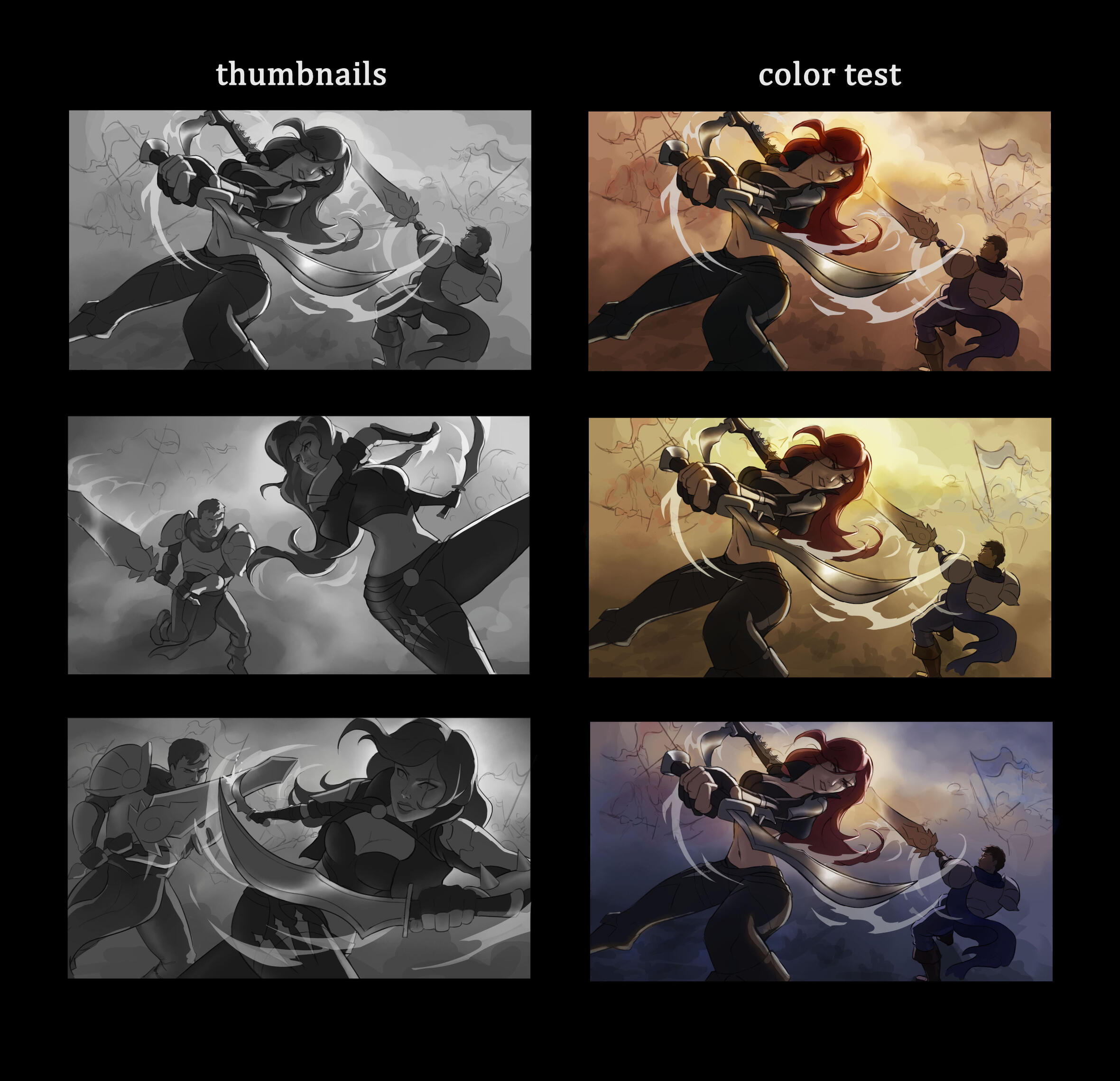 Thumbnails and color tests